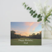 Golfbaan Gefeliciteerd met je verjaardag Custom Briefkaart (Staand voorkant)