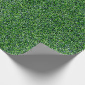 Golfbaan Groen gras achtergrond Cadeaupapier (Hoek)