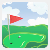 Golfbaan Groene Stickers (Voorkant)