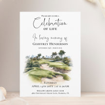 Golfbaan Herdenkingsviering van het Leven