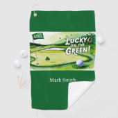 Golfbaan St. Patrick's Day Golfhanddoek (Insitu)