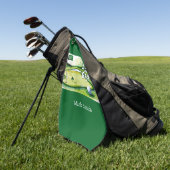 Golfbaan St. Patrick's Day Golfhanddoek (Groen)