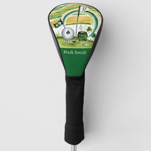 Golfbaan St. Patrick's Day Golfheadcover (Voorkant)