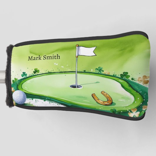 Golfbaan St. Patrick's Day Golfheadcover (Voorkant)