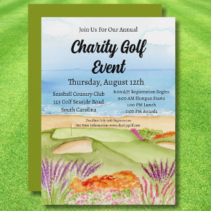 Golfbaan voor Charity Golf Toernooi aan het Strand Kaart