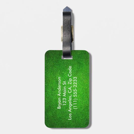 GolfBagagelabel Bagagelabel (Achterkant verticaal)