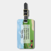 GolfBagagelabel Bagagelabel (Voorkant verticaal)