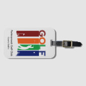GolfBagagelabel Bagagelabel (Voorkant (horizontaal))