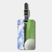 Golfbal 4 bagagelabel (Voorkant verticaal)