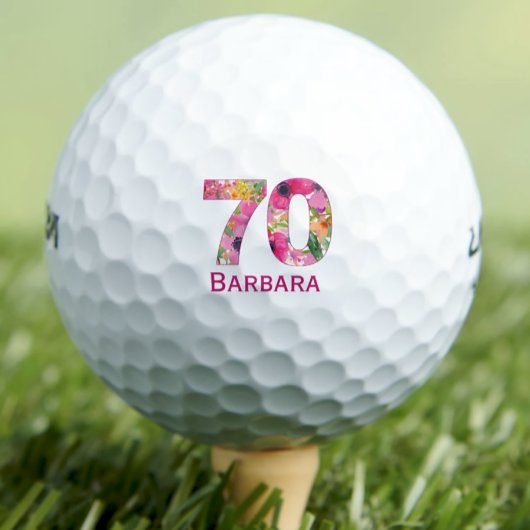 Golfbal 70 jaar douane golfbal 70e verjaardag golfballen