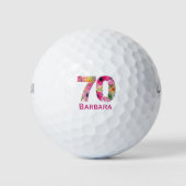 Golfbal 70 jaar douane golfbal 70e verjaardag golfballen (Voorkant)