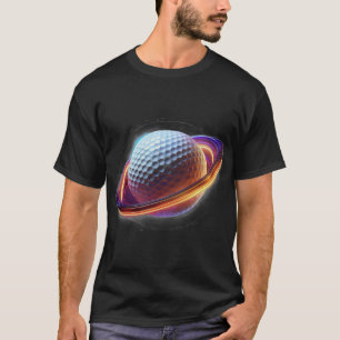 Golfbal als Saturnusplaneet, Geweldige sportief on T-shirt