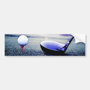 Golfbal & Bat Bumpersticker