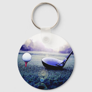 Golfbal & Bat Sleutelhanger