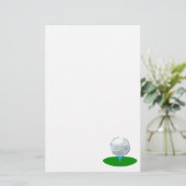 golfbal briefpapier (Staand voorkant)