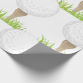 golfbal cadeaupapier (Hoek)