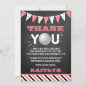 Golfbal elke leeftijd Verjaardag Bedankkaart (Voorkant)