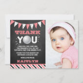 Golfbal elke leeftijd Verjaardag Foto Bedankkaart (Voorkant)