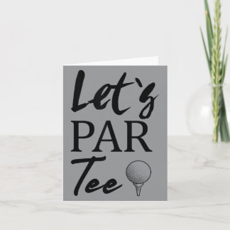 Golfbal en golfen laten par kaart