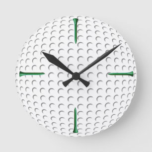 Golfbal en t-shirt ronde klok