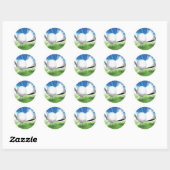 Golfbal en T-shirt Stickers (Vel)