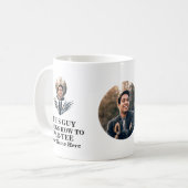 Golfbal foto's man weet hoe ze moeten paren t-shir koffiemok (Voorkant links)