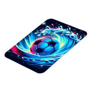Golfbal Futuristische Oceaan Voetbal Surf Magneet