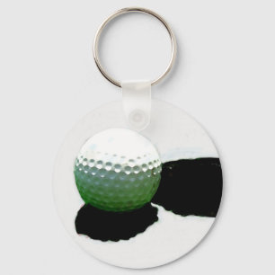 Golfbal & Gat Sleutelhanger
