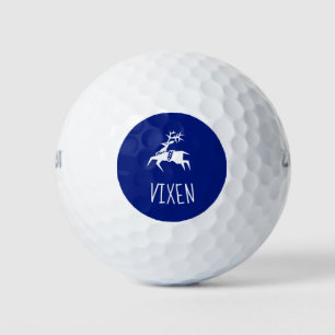 Golfbal genaamd Vixen Schattigee rendieren emoji Golfballen