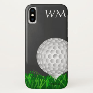 Golfbal, gepersonaliseerd, golf iPhone x hoesje