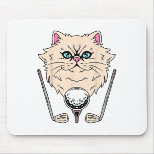 Golfbal Golfen Golfclub Golfer Perzische kat Muismat