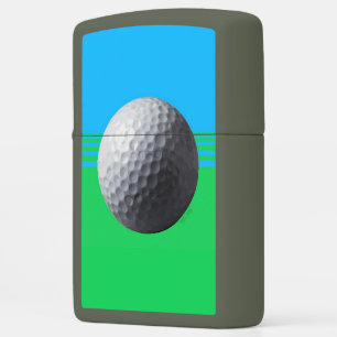 Golfbal groene Zippo aansteker