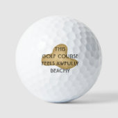 Golfbal in de Bunker Golfer Gift Grappig Golfballen (Voorkant)