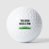 Golfbal in de ruwe golfer Gift Grappig Golfballen (Voorkant)
