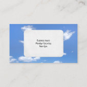 golfbal in gras visitekaartje (Achterkant)