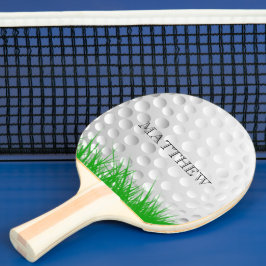 Golfbal in Grass Persoonlijk Tafeltennisbatje