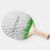 Golfbal in Grass Persoonlijk Tafeltennisbatje (Zijkant)