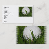Golfbal in Grass Visitekaartje (Voorkant / Achterkant)