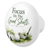 Golfbal  keramische knop (Rechts)