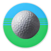 Golfbal keramische knop (Voorkant)