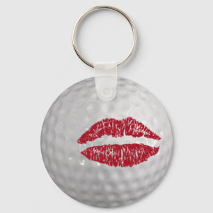Golfbal - kus sleutelhanger