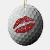 Golfbal lieverd meerdere berichten ornament (Links)