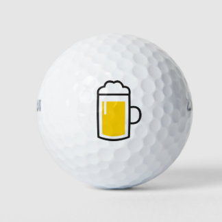 Golfbal met bier golfballen