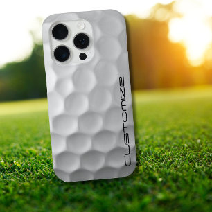 Golfbal met gepersonaliseerde tekst iPhone 15 pro case