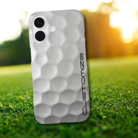 Golfbal met gepersonaliseerde tekst Case-Mate iPhone case