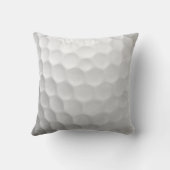 Golfbal met gepersonaliseerde tekst en nummer kussen (Achterkant)