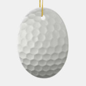 Golfbal met gepersonaliseerde tekst keramisch ornament (Achterkant)