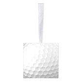 Golfbal met gepersonaliseerde tekst kubus ornament (Rechts)