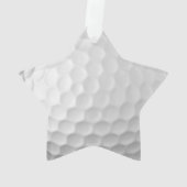 Golfbal met gepersonaliseerde tekst ornament (achterkant)