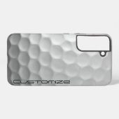 Golfbal met gepersonaliseerde tekst samsung galaxy hoesje (Achterkant horizontaal)